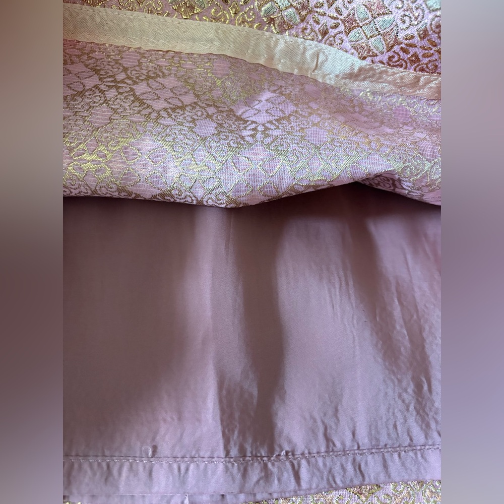 J. Crew Pink and Gold Brocade Mini Skirt - Picture 3 of 7